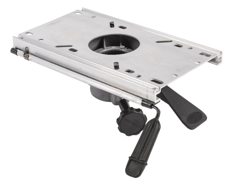 Wise 8WD374 Fore & AFT Seat Slide with Locking Seat Mount, for 2 7/8" Seat Pedestal Post, Aluminum - Image 1